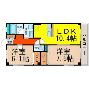 グランハートM【3階】の間取り