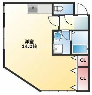 桃栄マンション【301号室】の間取り