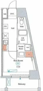 EsTRUTH PLUS OSAKA-FUKUSHIMA【3階】の間取り