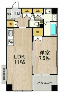 K.H.E【6階】の間取り