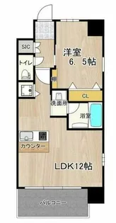 プレジオ内代【6階】の間取り