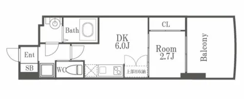SERENiTE福島scelto【12階】の間取り