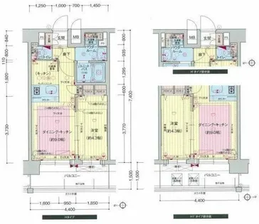 プレサンス難波セレクト【11階】の間取り