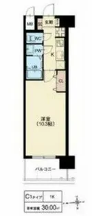 スプランディッド京橋EAST【4階】の間取り