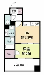 レジディア心斎橋ウエスト【11階】の間取り