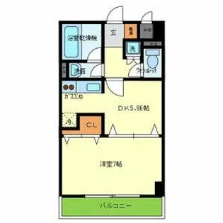 メゾン・ド・成屋大阪【4階】の間取り