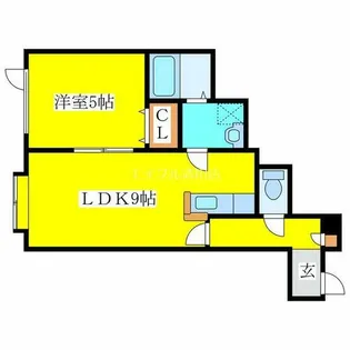 ノースフィールドⅡ【205号室】の間取り