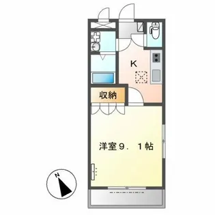 サンシャイン旭【1階】の間取り