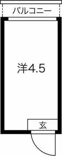 中切町マンション【4階】の間取り