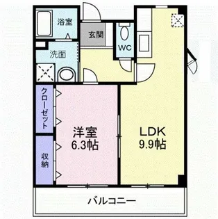 アルモニー綾園【2階】の間取り