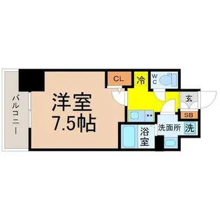 エスリード新栄テセラ【4階】の間取り