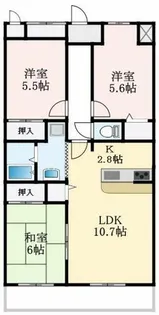 コンフォート和泉【4階】の間取り