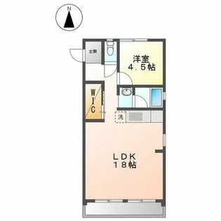 アイエスビル平安通【5階】の間取り