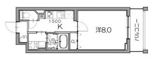 ラガール【1階】の間取り