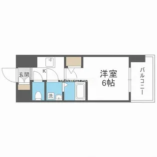 エスリード難波ザ・ゲート【5階】の間取り