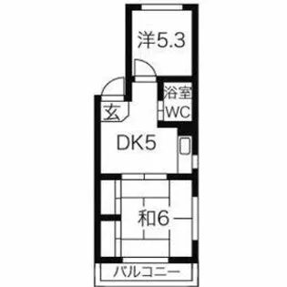 愛知県名古屋市昭和区駒方町2丁目【マンション】の間取り