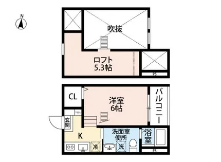 エスペランサ源兵衛町【1階】の間取り