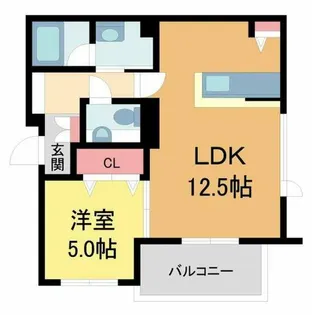フォレナ神戸住吉【402号室】の間取り
