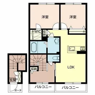 シャーメゾンMSK【A202号室】の間取り