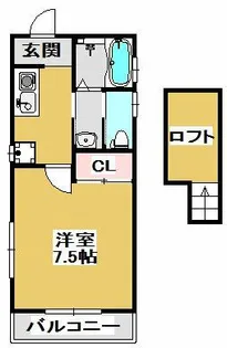 アクシス三田屋敷町【2階】の間取り