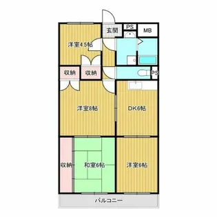 メゾン・ド・ローブ【502号室】の間取り