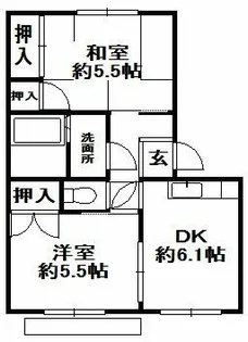 フレグランス北神戸G棟【102号室】の間取り