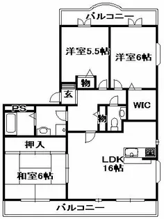 ヴァンヴェール武鶴ハイム【3階】の間取り