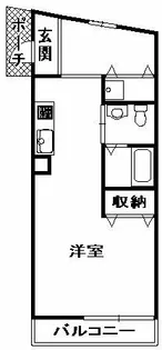 アンソレイユ【206号室】の間取り