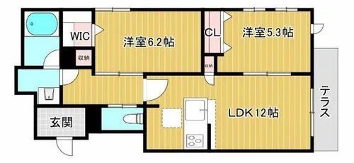 ShaMaison Eclarge北六甲【1階】の間取り