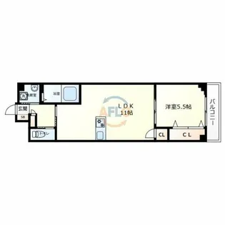 Avvenire深江橋【1階】の間取り