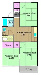 ドリームハイツB棟【103号室】の間取り