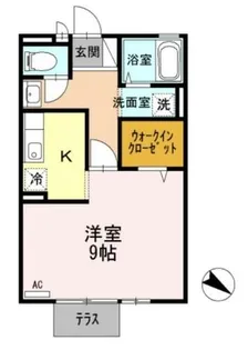 ル・シェル・コート【1階】の間取り