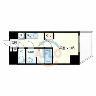 1Kの間取り画像