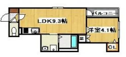 アンドキートス【3階】の間取り