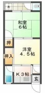 たくみ荘【12号室】の間取り