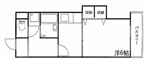 MISTRAL岡田【206号室】の間取り