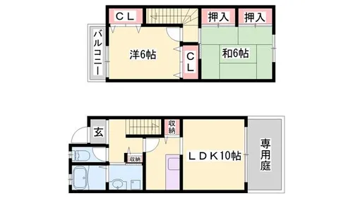 Tハイツ【-号室】の間取り