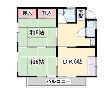 コーポ井上【3号室】の間取り