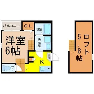 ハーモニーテラス呼続II【1階】の間取り