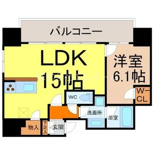 シエルブルー栄【5階】の間取り