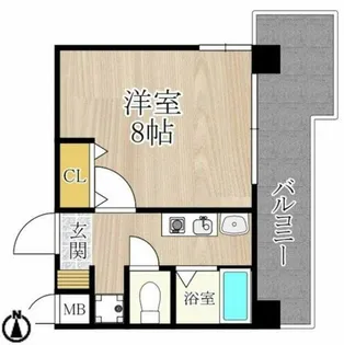 新梅田プライム【7階】の間取り