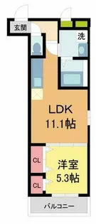 フジパレス西宮北口テラス【1階】の間取り