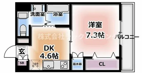 大阪府門真市幸福町【マンション】の間取り