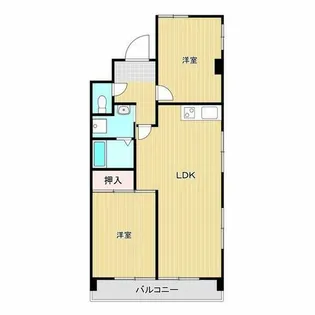 ロイヤルコーポ東雲【505号室】の間取り