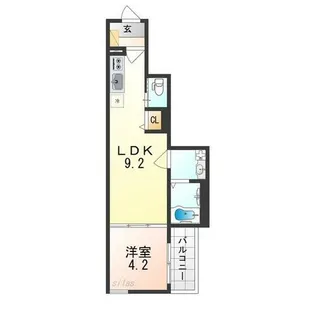 F asecia Phanes【1階】の間取り