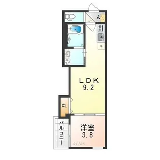 F asecia Phanes【1階】の間取り