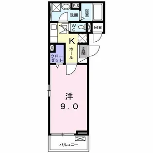 グレンディール ティニー【3階】の間取り