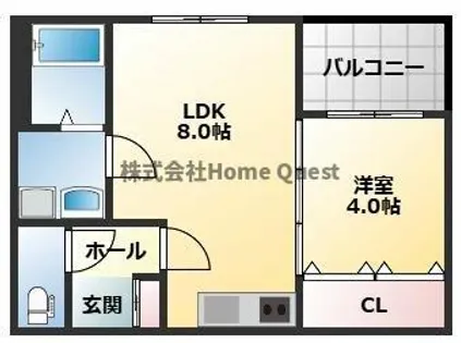 フェリーチェ小阪【3階】の間取り
