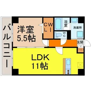 ロイヤルアベニュー【5階】の間取り