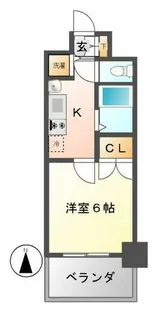 プレサンス名古屋STATIONアブソリュート【7階】の間取り